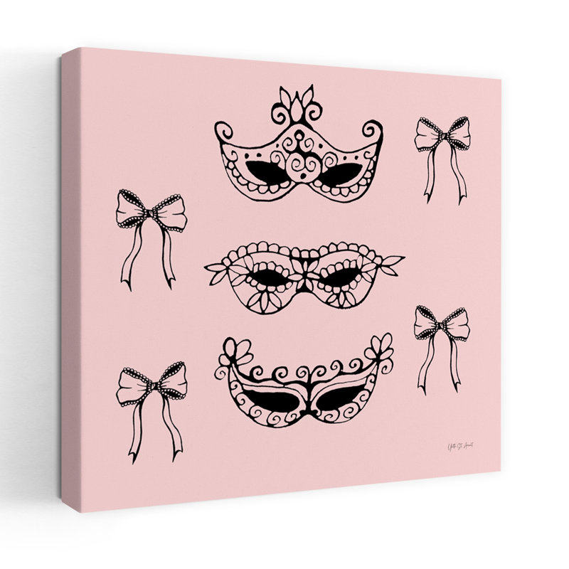 Masquerade Masks Contemporary Art, 18" H x 18" W