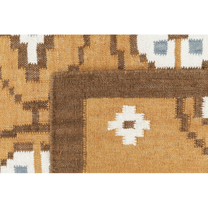 Tapis d'intérieur en laine Heidi, 3 pi x 5 pi, Jaune