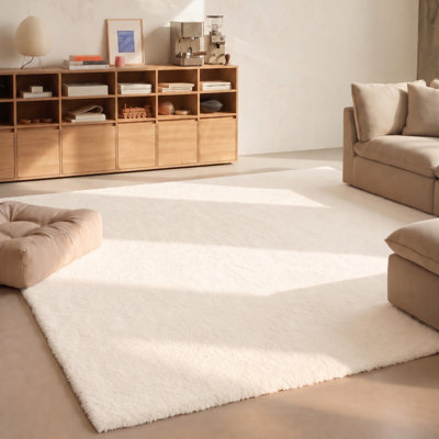 Tapis crème lavable à la machine Argo