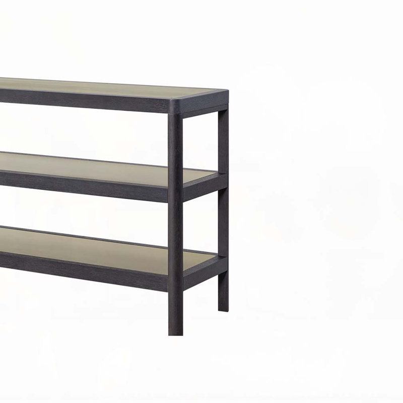 Console Table W/ Metal Insets