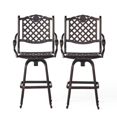 Hudgens 30.25" Patio Bar Stool
