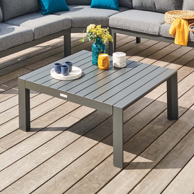 Phenomenon Square Metal Outdoor Coffee Table , 92cm cm W 89cm cm D
