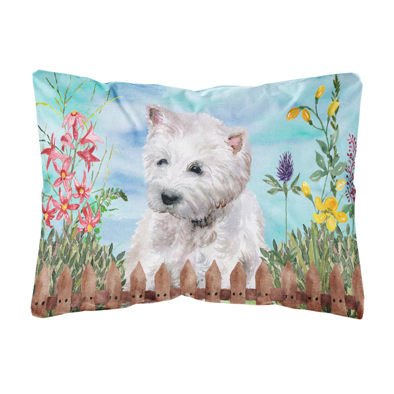  Coussin intérieur / extérieur Westie Spring