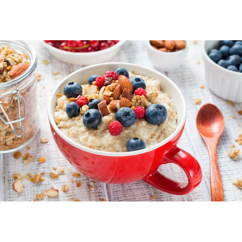 Laritha Oatmeal Porridge Bowl - Photographie sur toile tendue, H 8 po x l 12 po