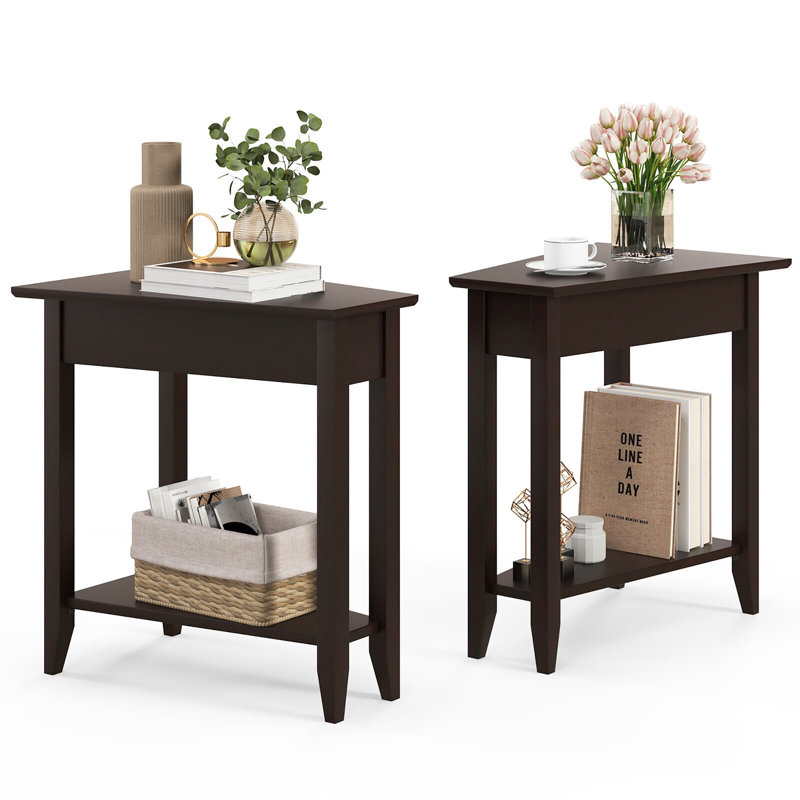 Krever End Table Set, Espresso