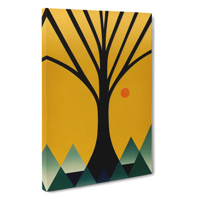 Abstract Art Tree No.6 - Wrapped Canvas