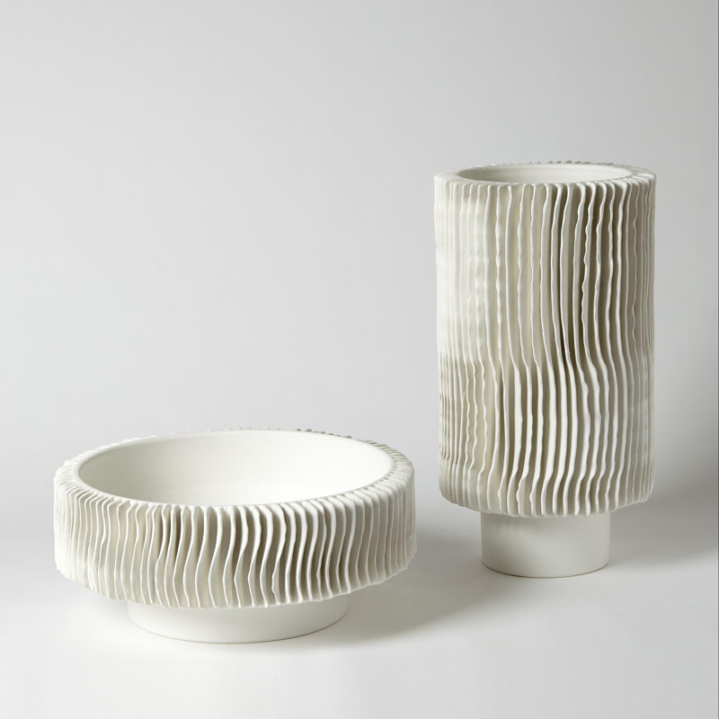 Radiator Vase-Matte White-Low