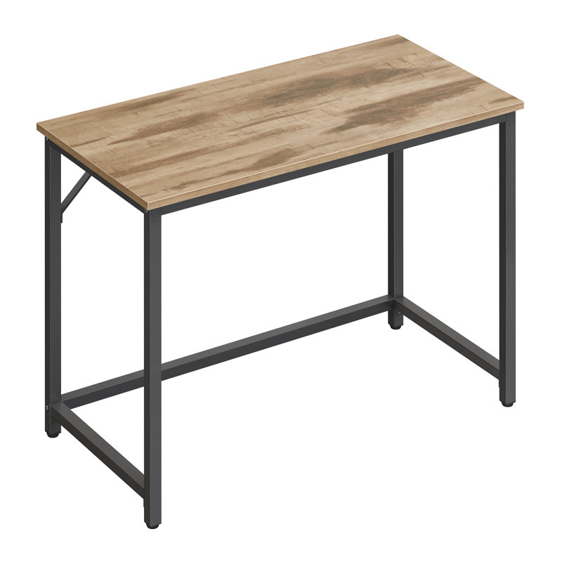 Jana Writing Desk, 76cm H x 100cm W x 50cm D, Camel Brown/Black