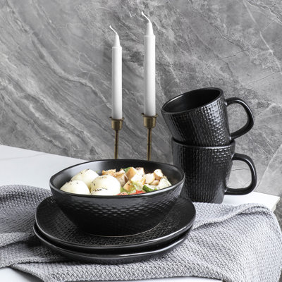 Stone Lain Abigail 16-Piece Dinnerware Set Stoneware