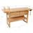 60-Inch Rubber Hardwood Workbench With 4 Drawers, 330LBS Heavy Duty Portable Work Bench, Woodworking Table For Garage, Workshop & Home Storage