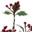 Faux Holly/Berry Branch