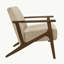 Structure en bois massif brun clair Modern Home Furniture 1pc-304047073
