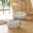 Kayi 79.53" Upholstered Loveseat Pumpkin-shaped Compression Sofa With Ottoman, No Assembly Required-112472607