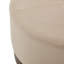 Poufs modernes, ronds, en velours, avec base en bois, repose-pieds compacts pour la maison