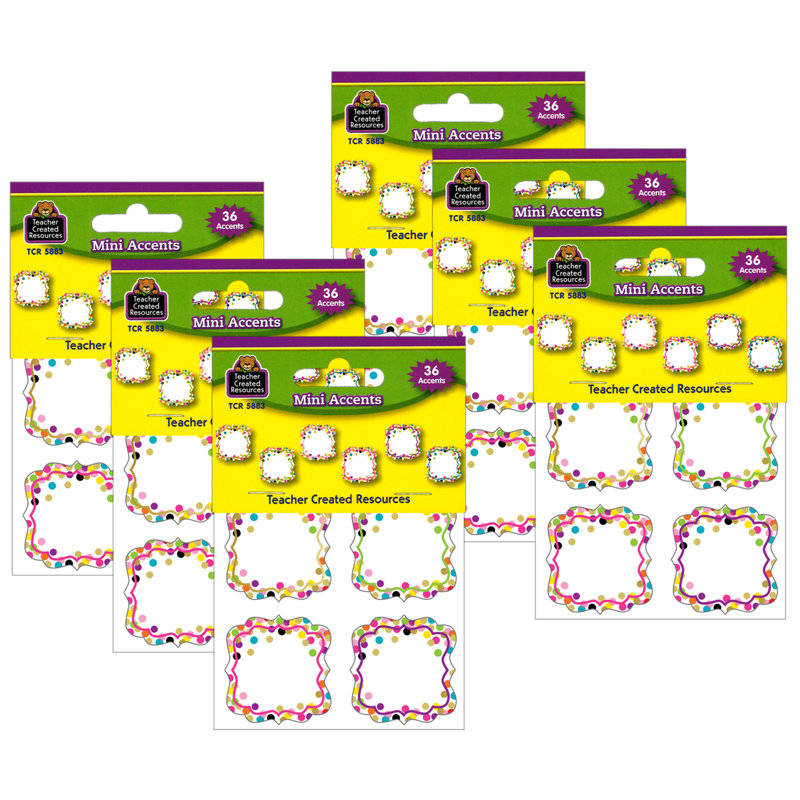 Mini-accents de confettis créés par l'enseignant
