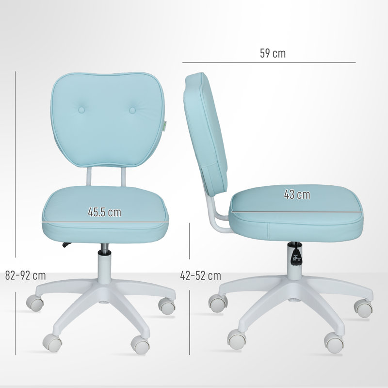 Inbox Zero Vibbert Office Chair, Blue