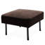 Canapé modulaire brun et en forme de L, design contemporain pour la maison, siège de détente à assise moelleuse, solution intégrée en mousse