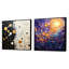Celenade Serade - Ensemble de 2 collages abstraits carrés-1792118355-1792118354