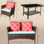 Pe Patio 4: chaise d'extérieur, table d'appoint, coussins, structure solide, hydrofuge, brun conversation: 4, fabrication, résistant à la décoloration,