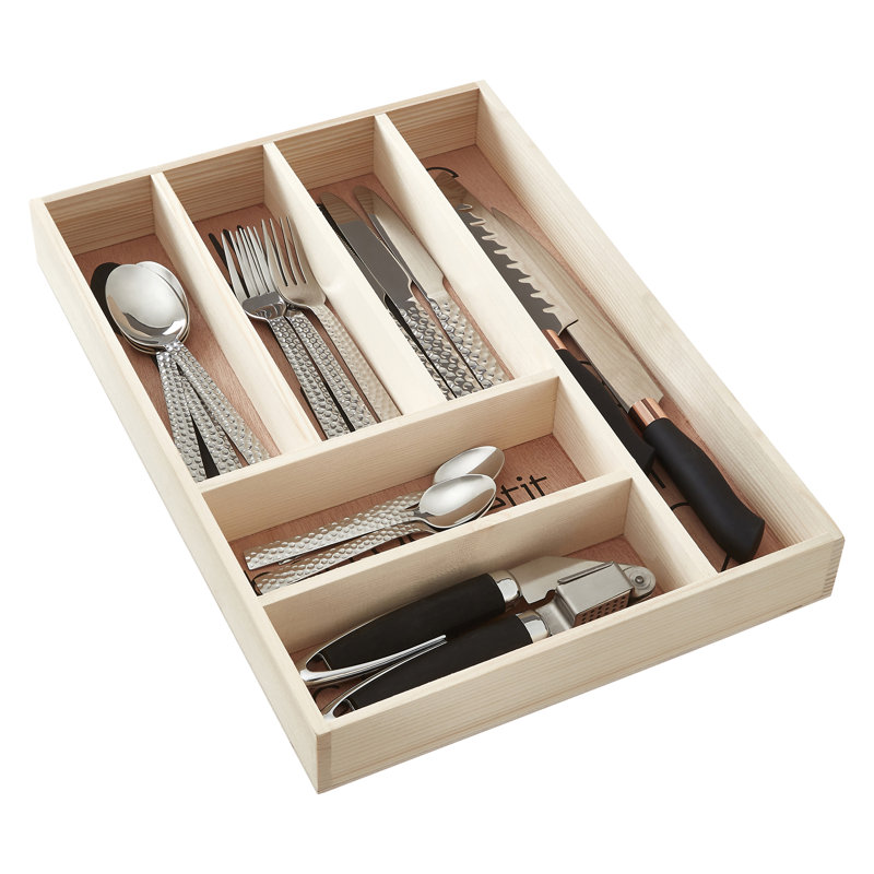 Wood Flatware Caddy