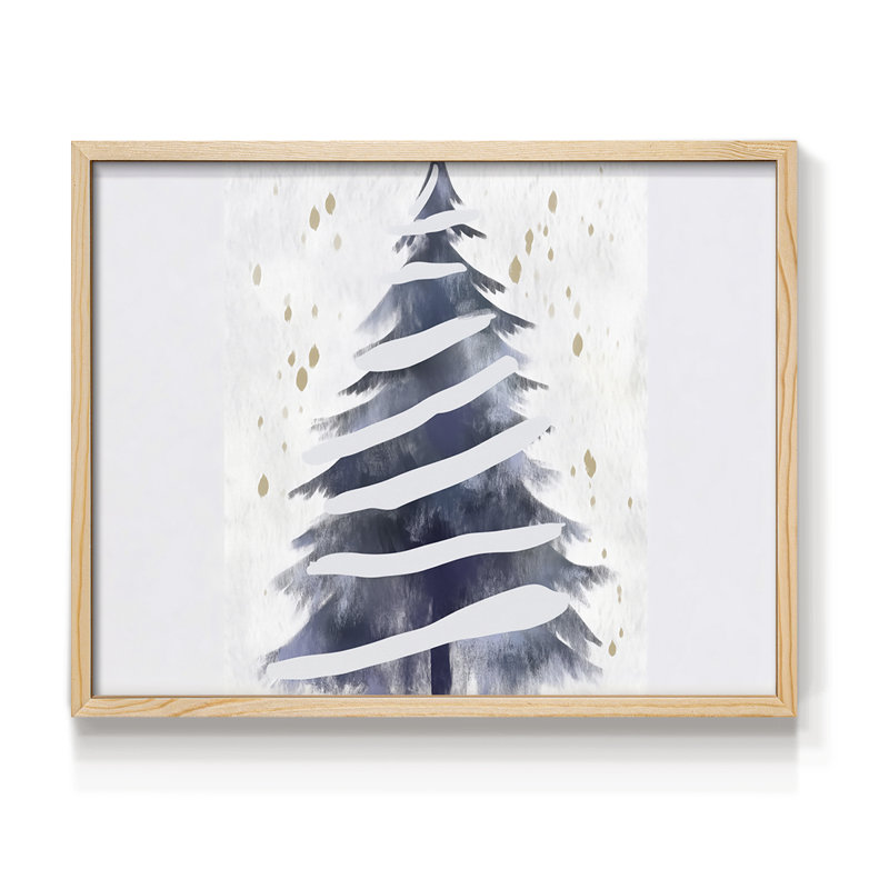 Art de Noël - DCCXCVI - Reproduction encadrée - Restickable, H 11 po x l 14 po, Naturel