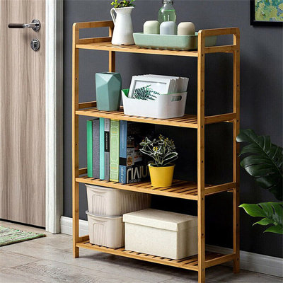 25cm W Bamboo / Rattan Shelving Unit