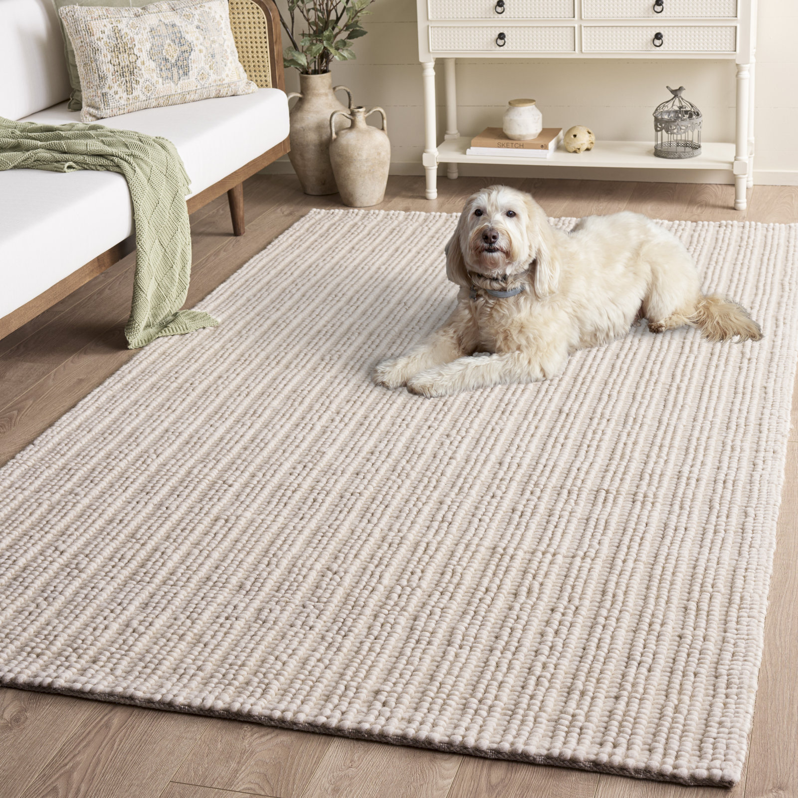 Hand-Woven Performance Rug, Rectangle 5' x 8'