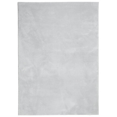 Rug "HUARTE" Short Pile Soft and Washable Grey
