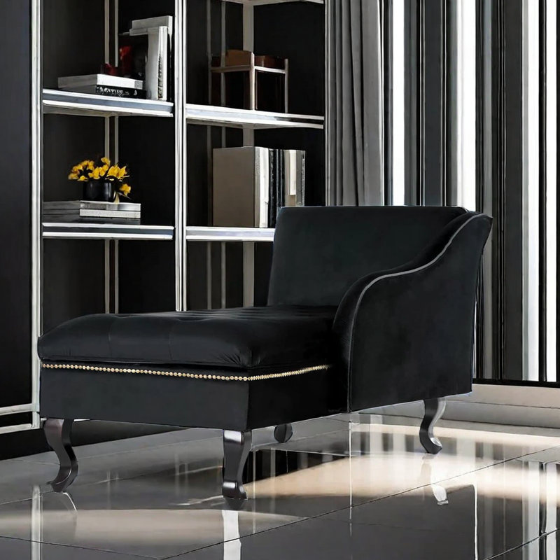 Chaise longue rembourrée Tanwen, Accoudoir à gauche (vu de face)