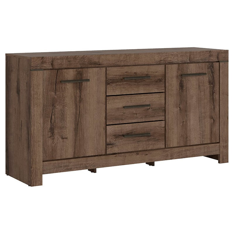 2 - Door Rectangle Accent Cabinet, Oak Monastery