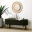 Pouf de rangement ovale avec pattes en hévéa, solution multifonctionnelle d'assise et de rangement pour la décoration intérieure-1733982935