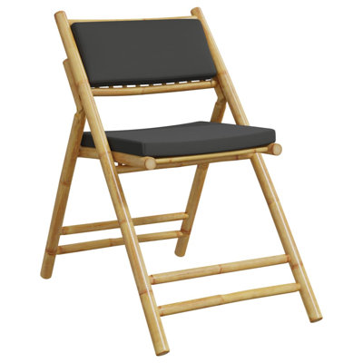 Chaises de bistro 2 pièces avec coussins Arlmont & Co.