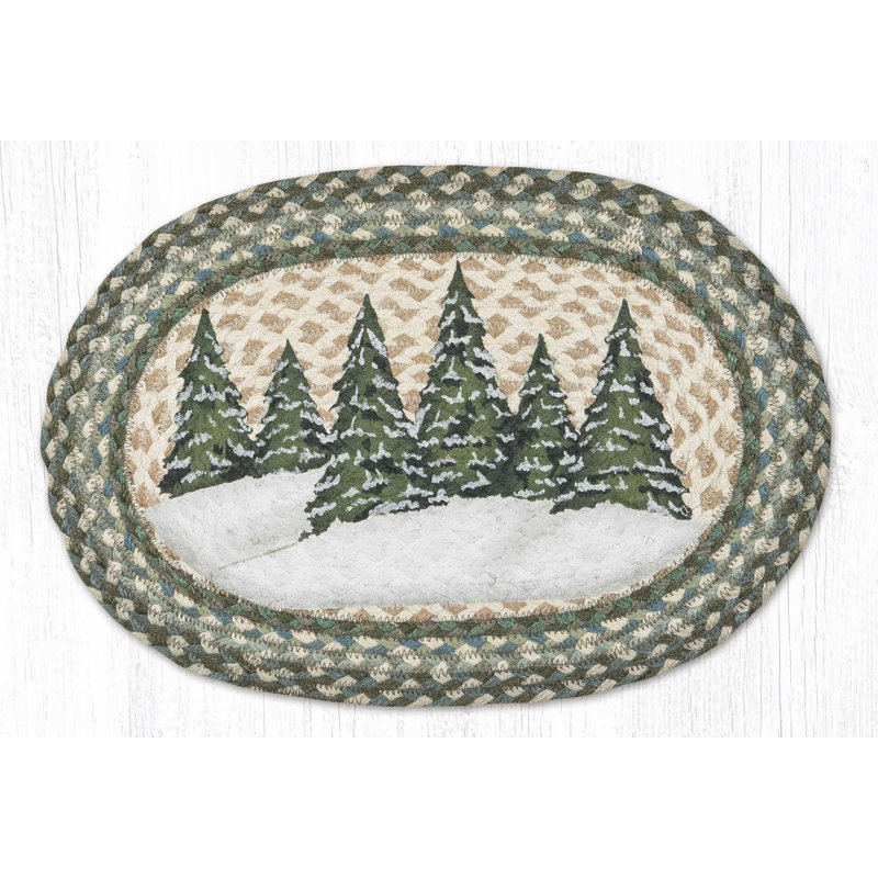  Napperon ovale arbre de Noël 13 pi x 19 po