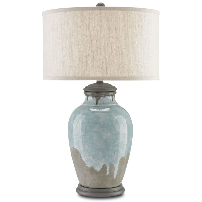 Lampe de table 28,5 "bleu-vert / gris / gris Hiroshi Chatswood