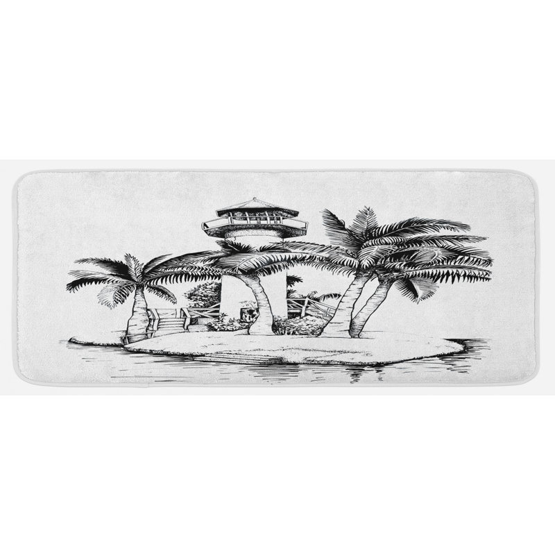 Tapis de cuisine tropical