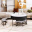 Table basse ronde à plateau relevable avec rangement-114224055