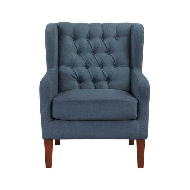 Fauteuil à oreilles classique, Bleu