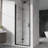 32"X 72" Shower Door, 1/4 Inch  6Mm  Tempered Clear Glass, Black Finish, Reversible Installation, 180 Pivot, Flexible Hinges, Heavy - Duty Waterproof Handle, Packaging 32" 33.2" Adjustable Width-124069879