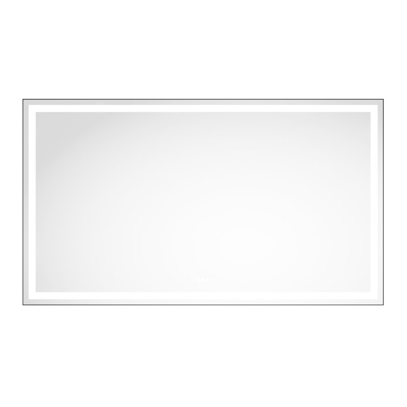 Miroir mural 84 po x 48 po pour salle de bain. Brouillard, 3 réglages de couleur, gradation continue, miroir robuste en aluminium 84 x 48 avec fonction de brouillard. Lumières, luminosité réglable,