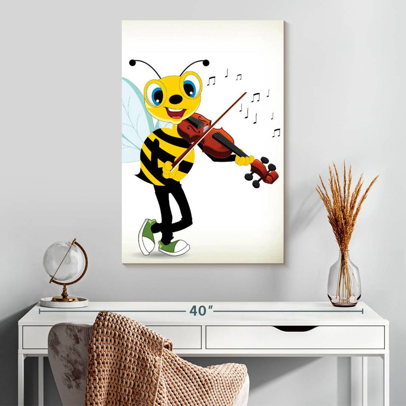 Ashelle Bee Playing Violin, 30" H x 20" W