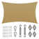 Amgo Customize Rectangle Shade Sail - 200 GSM, 95% UV Blockage with Hardware Kit