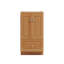 Ultraline 18 in. W x 21 in. D x 34.5 in. H Bath Vanity Cabinet without Top in Natural Alder-129796496-126807597