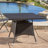 Modern Square Patio Dining Table - & Iron, Water , 28.5" H X 37.5" W D, Brown Finish Stylish For High, Wide, Color