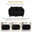 Convertible 63 po, revêtement en velours côtelé, multifonctionnel, ports, poches de rangement latérales, lit double usage pour le salon, velours côtelé doux, porte-gobelets, utilisateurs avertis-121626998