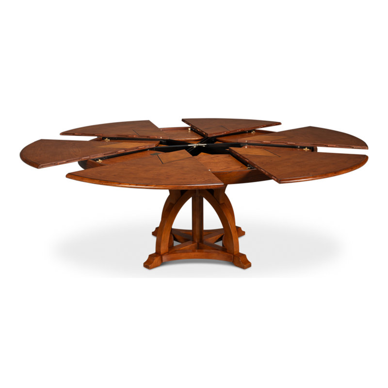 Austin Round Solid Wood Dining Table, 30"H x 55"L x 55"W