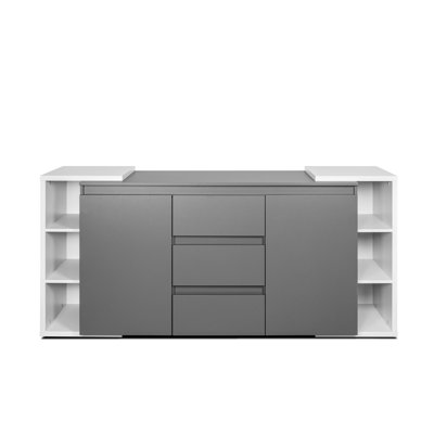 Myquan 195.6cm W 3 - Drawer Chest of Drawers