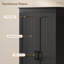 Grand garde-manger, armoire de cuisine de ferme de 67 po, blanc-364181698