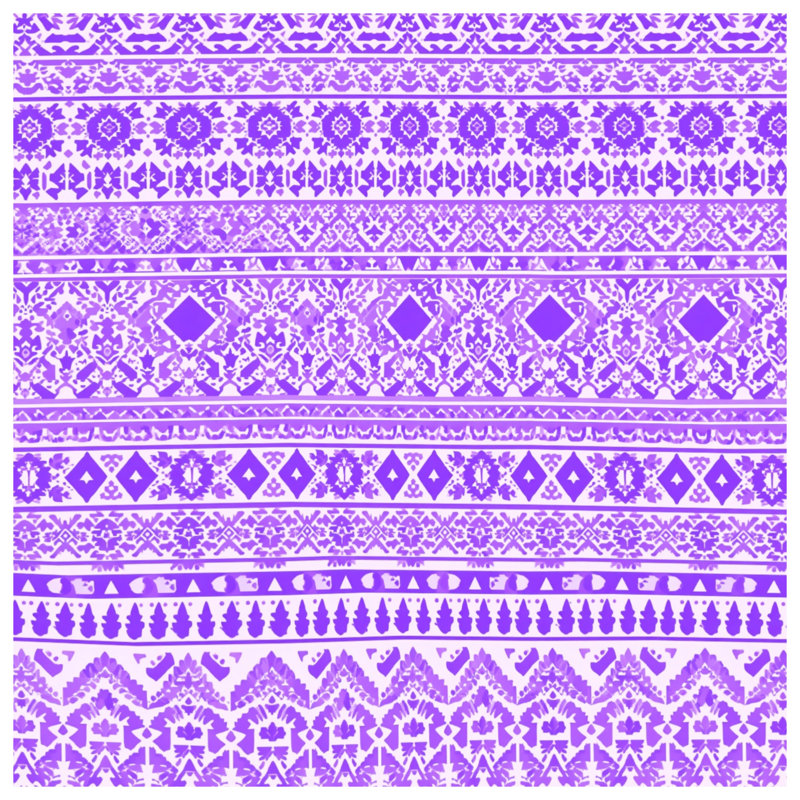 Housses de couette à motif ornemental mauve, Grand lit