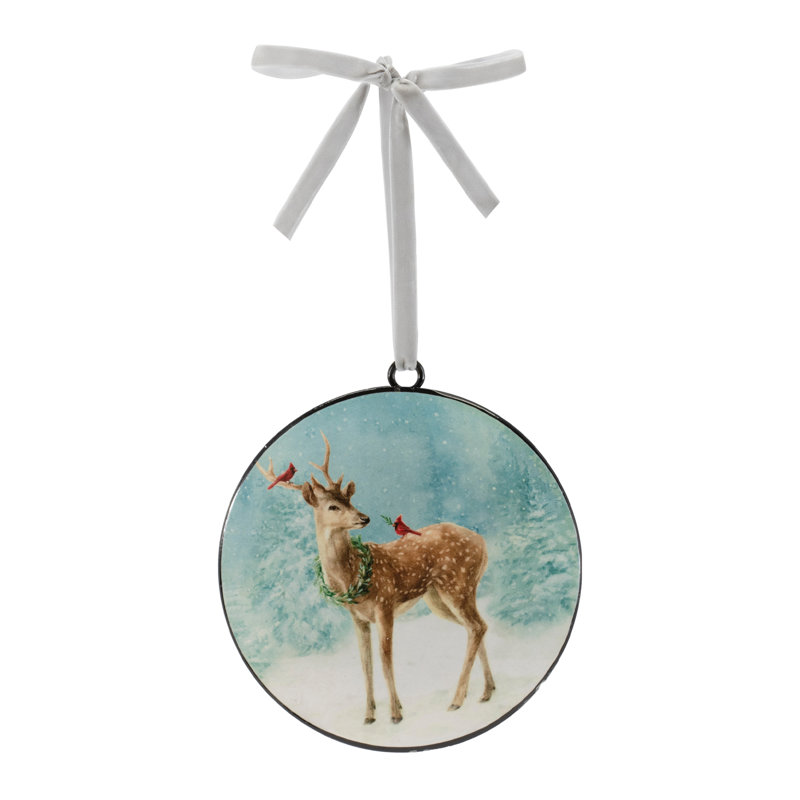 Deer Disc Ornament