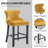 Kaimana Upholstered Counter Stool with Solid Wood Frame-1037972903